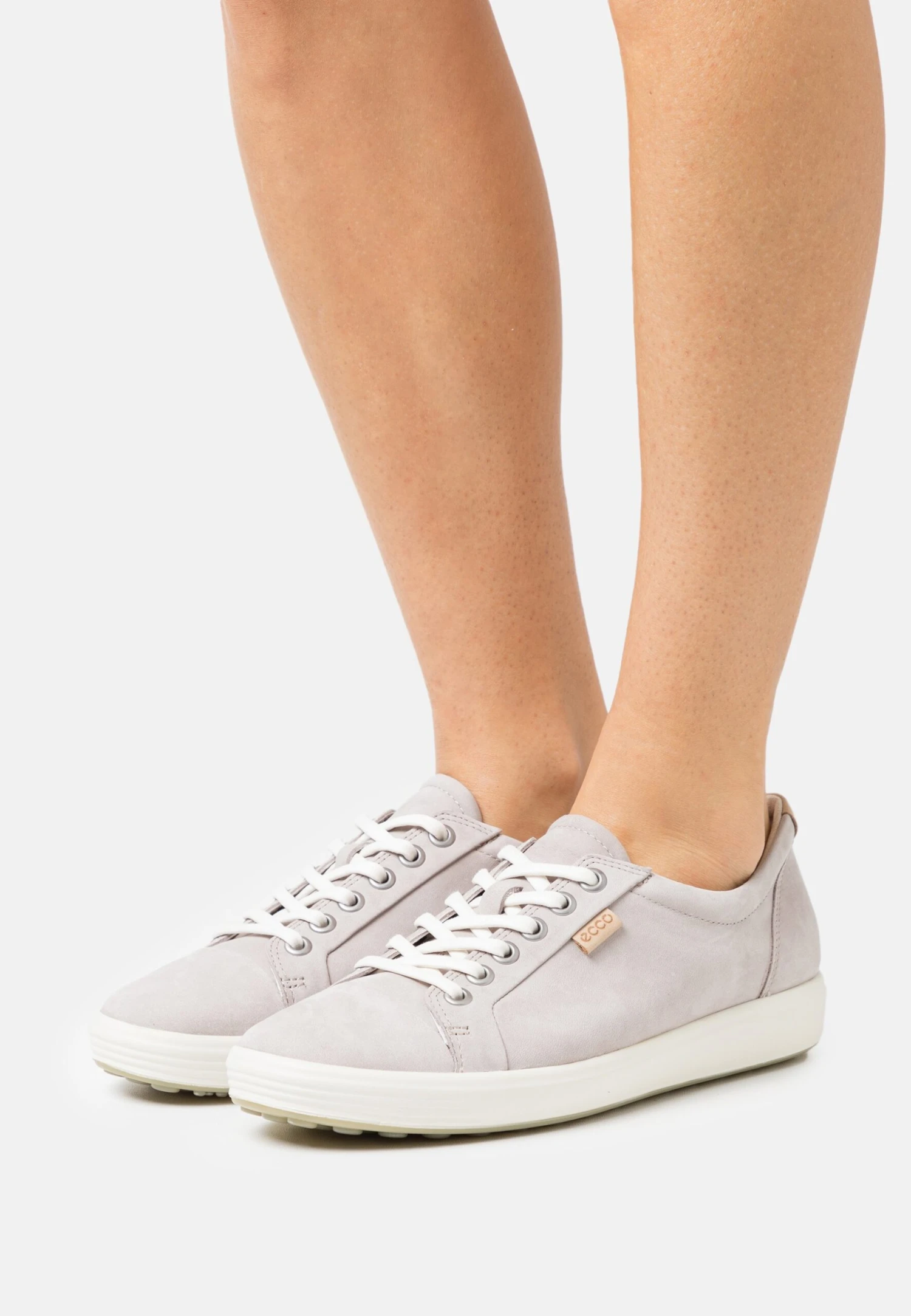 ECCO Womens Soft- Sneakers Laag - Grey Rose 3 ECCO Womens Soft- Sneakers Laag - Grey Rose
