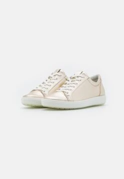 ECCO Soft - Sneakers Laag - Pure White/Gold -Schoenen Verkoop c715e12ed0334bf796ea0f0001e91615