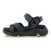 ECCO Chunky- Sandalen Met Sleehak - Black/Black