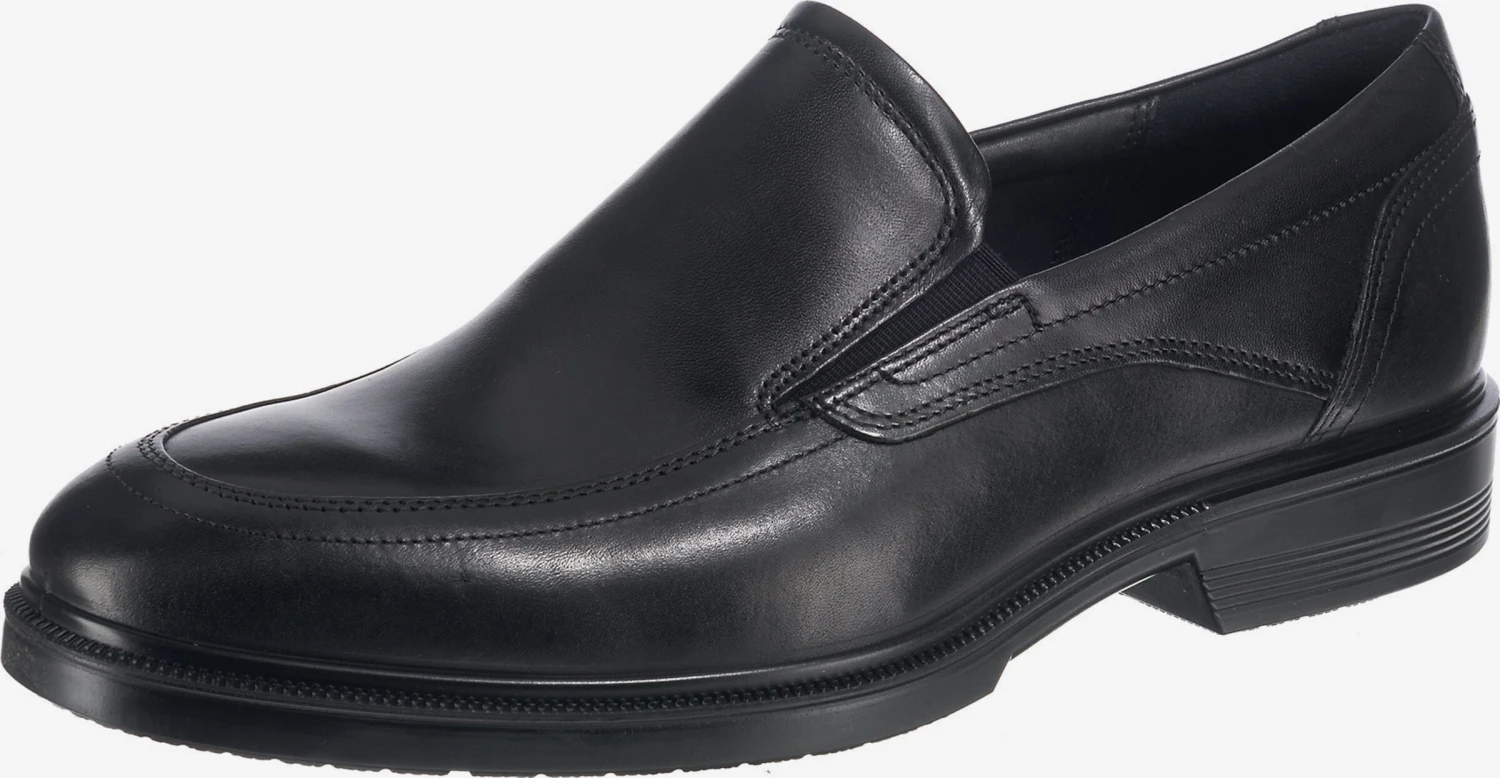 ECCO Nette Schoenen Instappers Lisbon Heren Zwart 3 ECCO Nette Schoenen Instappers Lisbon Heren Zwart